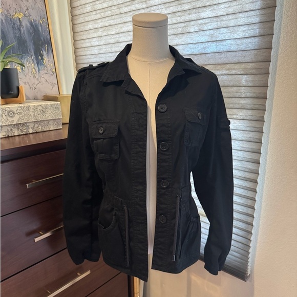 Divided H&M Women's Black Utility Jacket. Size 36/US 6 - Picture 1 of 8